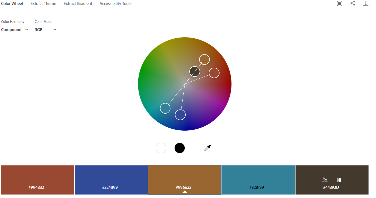 JustGrewIt Color Pallete